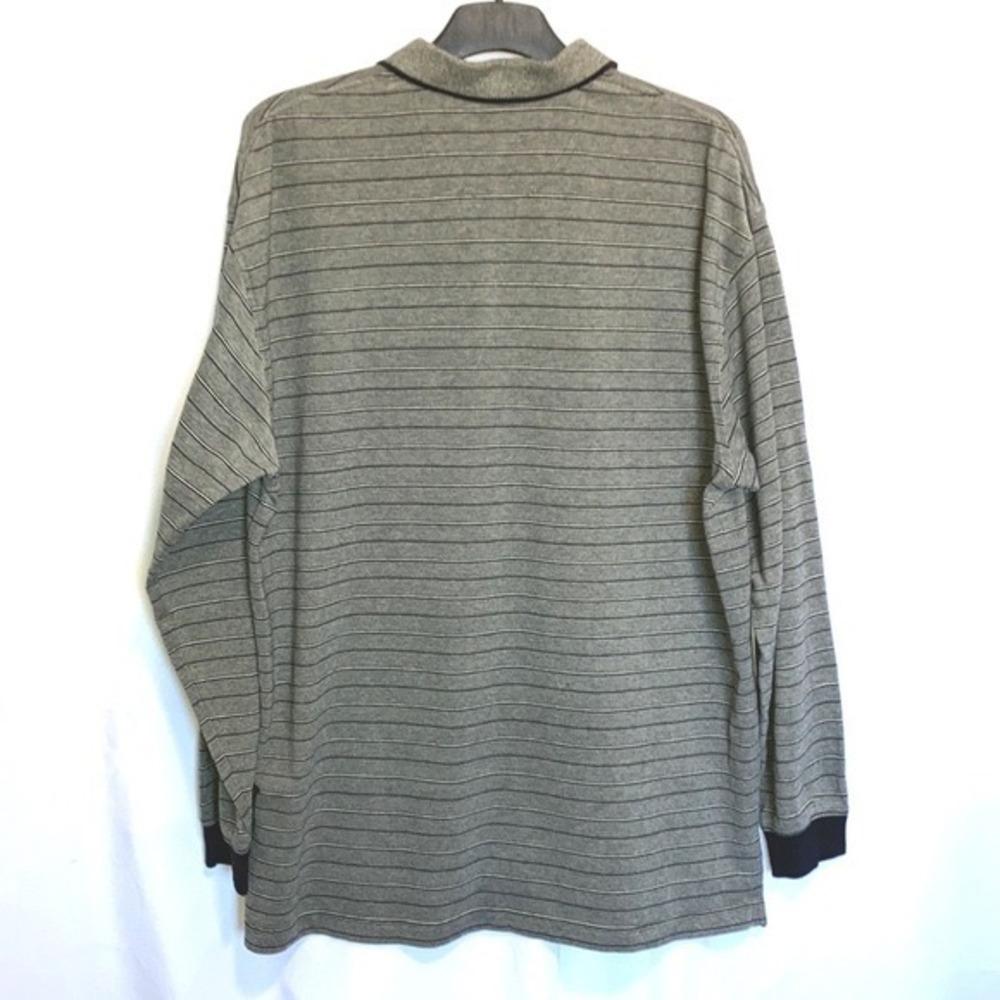 Roundtree‎ & Yorke Long Sleeved Striped Polo Men's Size XL - Picture 5 of 5